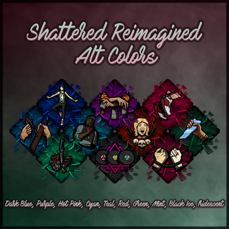 RealSlowLoris's tweet photo. The "Shattered Reimagined" icon pack is finally updated to the Anniversary / Roots of Dread chapter! Below is a link to the Reddit post and info on how to install it if you want to!
https://t.co/bxKQUBUY3P
#dbdart #dbd #ShirtMySurvivor #dbdiconpacks https://t.co/9PAshuAnID