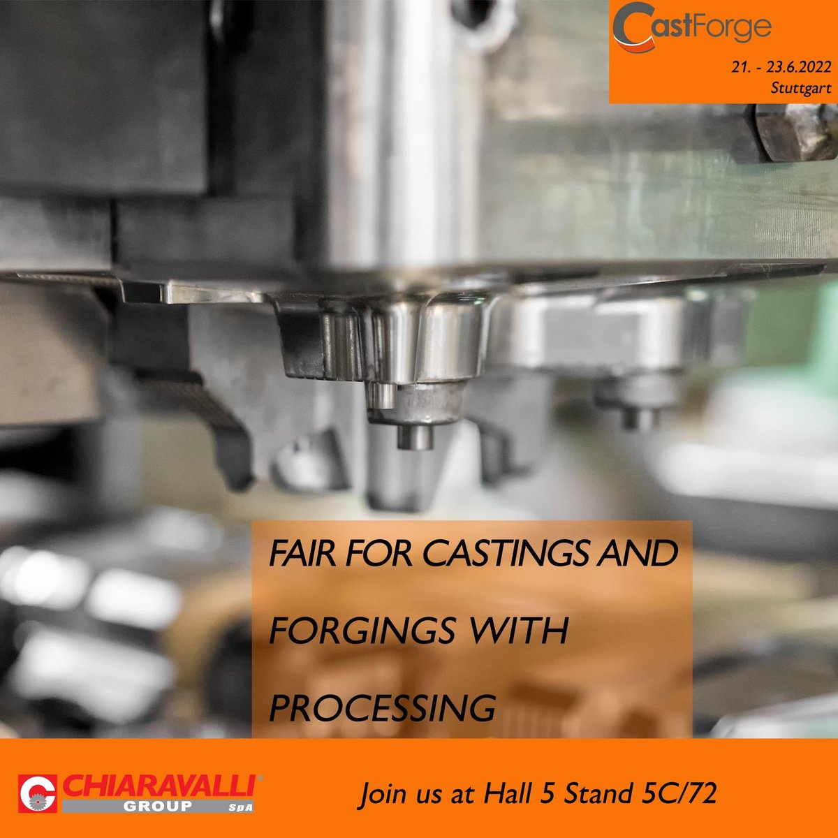 Chiaravalli_Spa's tweet photo. OEM Division in action!👨🏻‍🔧⚙️

We are glad to invite you at CastForge (21-23 June 2022)
Join us at Hall 05 Stand 5C/72 at Messe Stuttgart
  
Italian Heart 🇮🇹❤️
Global Machinery 🌎⚙️

#exposition #fair #Castforge #messestuttgart  #messe #madeinitaly #chiaravalligroup https://t.co/EzlHsRFdgD