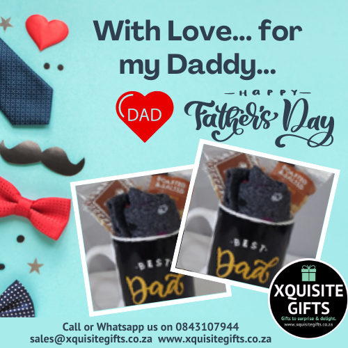 XquisiteGiftsCT's tweet photo. Best Dad Mug: R110
•Best Dad Ever Mug
•Small packet Crackles
•Nuts
•Thank You, chocolate
•Pair of socks
0843107944, sales@xquisitegifts.co.za, https://t.co/F4ianCxEfO
#chocolates #treats #giftshop #gifts🎁 #giftsforhim #xquisitegifts #happyfathersday #dads #surprisegift https://t.co/XQWSdAPebT