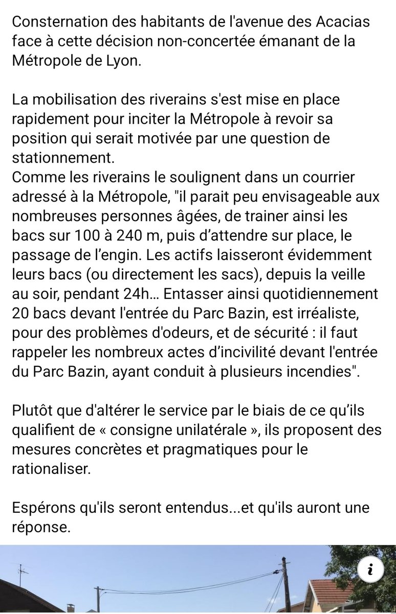 MontchatJ's tweet photo. La rue des acacias proteste https://t.co/LnsCIPBtBv