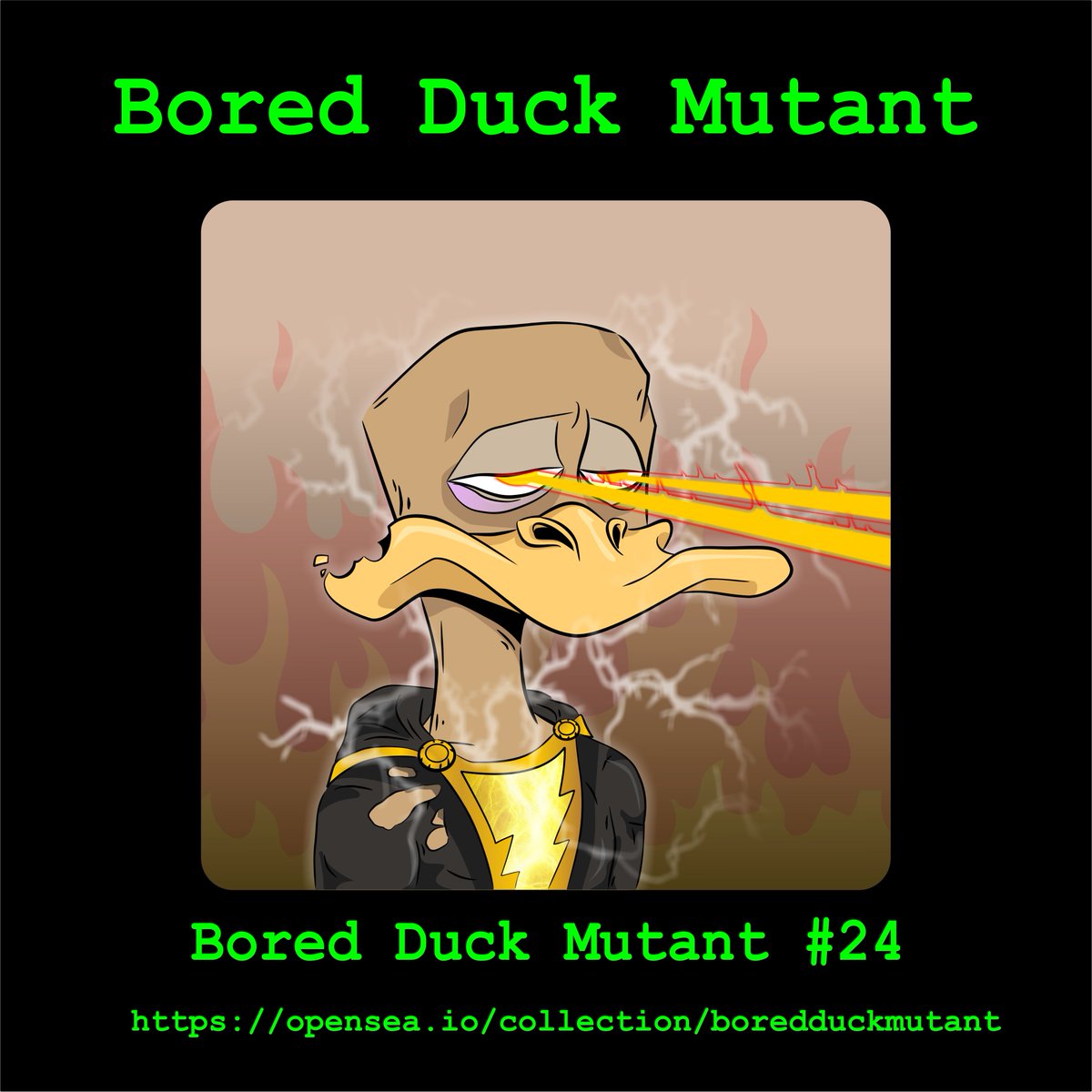BoredDuckClub's tweet photo. .
New Collection
Bored Duck Mutant #24 Available on @opensea

COMMON | RARE | EPIC | LEGENDARY | CURSED

https://t.co/5hkC8WNHaA
https://t.co/Db6nxXAysu
.
#nft #nfts #nftartist #nftcommunity #nftcollector #nftart #nftcollectibles #nftcollectors  #nftnews #mutant #blackadam https://t.co/MnuXNL4zbC