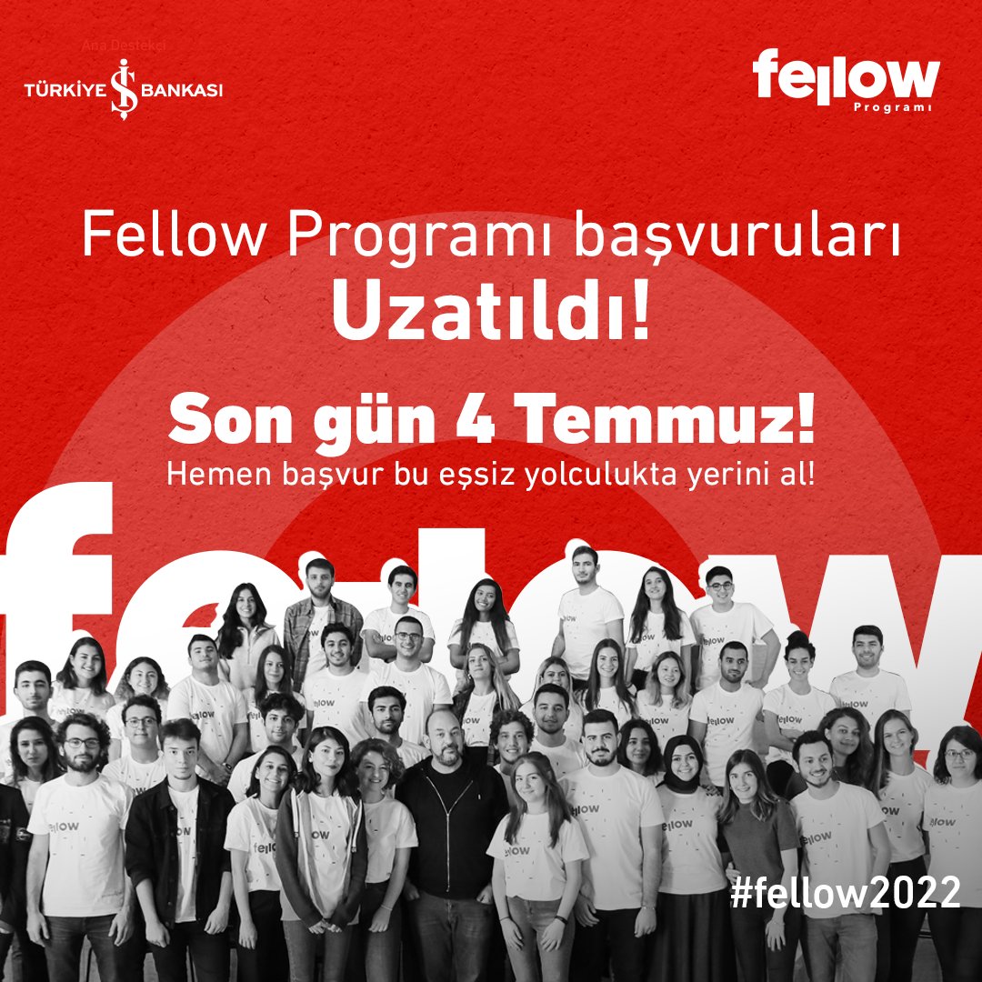 📣Fellow Programı başvuruları uzatıldı!
Sorunlara çözüm üretmek, girişimcilik kültürünü geliştirmek, farkındalık kazanarak sosyal etki yaratmak ister misin? 
Sen de aramıza katıl! 

Başvuru için:
girvak.bonapply.com
#fellow2022 #girişimcilik #fellowship #girvak