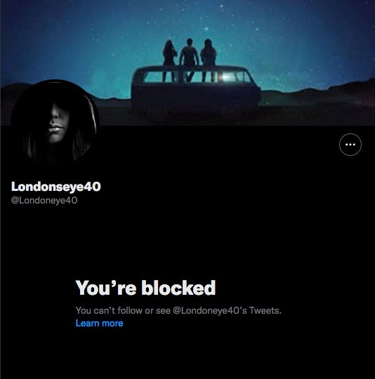 The_Real_Rupe's tweet photo. This one blew in and agreed with a few of my tweets then blocked me? oh no! Your bloocked! https://t.co/fWKIqISupk