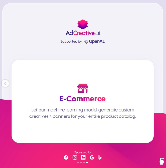 adcreative_ai's tweet photo. Who can use adcreative? Well...everyone can, if you have a start-up an e-commerce store or even if you're a small business owner, whatever your background we got you covered. Visit adcreative today to see how you can start generating your best ad.
⁠⁠ https://t.co/XxRH73Q7iD