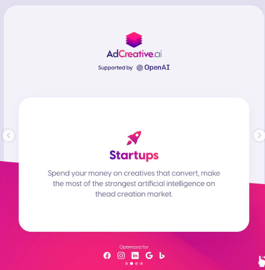 adcreative_ai's tweet photo. Who can use adcreative? Well...everyone can, if you have a start-up an e-commerce store or even if you're a small business owner, whatever your background we got you covered. Visit adcreative today to see how you can start generating your best ad.
⁠⁠ https://t.co/XxRH73Q7iD