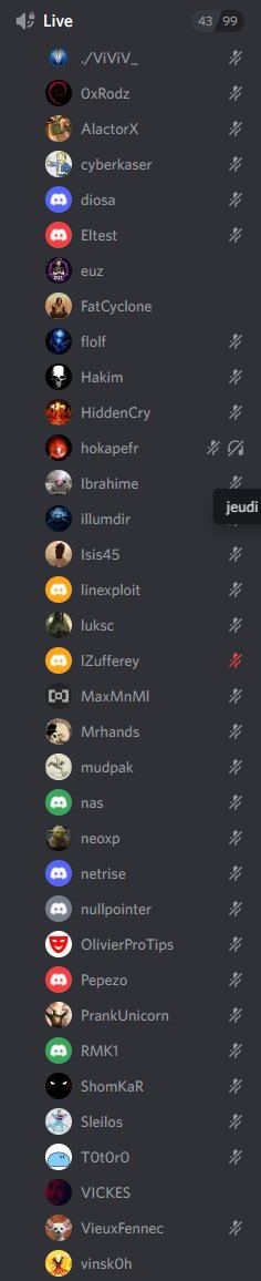 _Euzebius's tweet image. Hier, 17ème meetup @hackthebox_eu 🇫🇷.
Une soirée au top : 3 boxes windows faciles présentées : Legacy par @_Euzebius , Grandpa par Xn0 et Remote par @FatCyclone .

Prochain meetup le 14 juillet !

#CTF #RoadToOSCP #HTB #meetups #EthicalHacking #CyberTraining