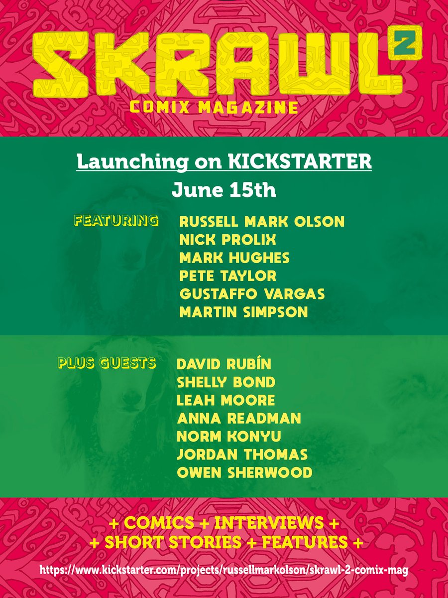 SKRAWL Comix Magazine 2 just got awarded ‘Project We Love’ on <a href="/Kickstarter/">Kickstarter</a>!🥳

Take a gander here to find out why… bit.ly/Skrawl2

<a href="/skrawllordz/">SkrawlLordz</a>
#SKRAWLmag2
#ProjectWeLove