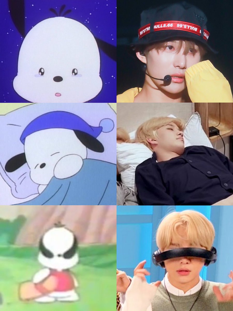 kuromi doyoung and pochacco jungwoo