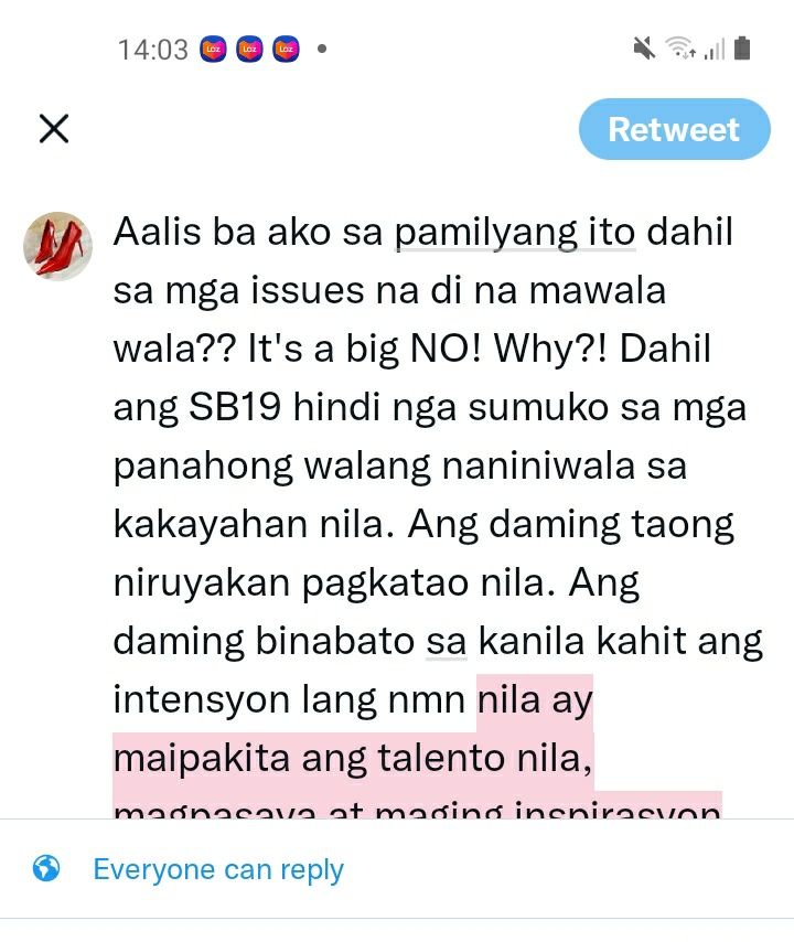 StellsDiamond's tweet photo. SB19 to A'TIN:
 Ken: "Thank you at andito parin kayo"
Stell: " sana nanjan padin kayo sa pagbalik namin"
Pablo: "Sana hindi nyo kami iiwan"
💙💙💙💙💙🙏

Me to SB19 : https://t.co/Ftbjs0yNYK