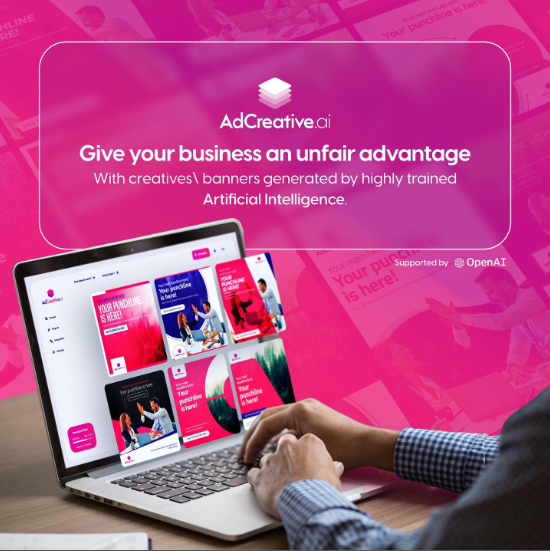 adcreative_ai's tweet photo. Looking for a way to get ahead of the competition? Give your business an unfair advantage with Artificial Intelligence. See how our machine learning can generate creatives based on your brand in just a few steps. ⁠
⁠
#adreatives #AI #facebookads #googleads #instaads https://t.co/DpqGEetNn1