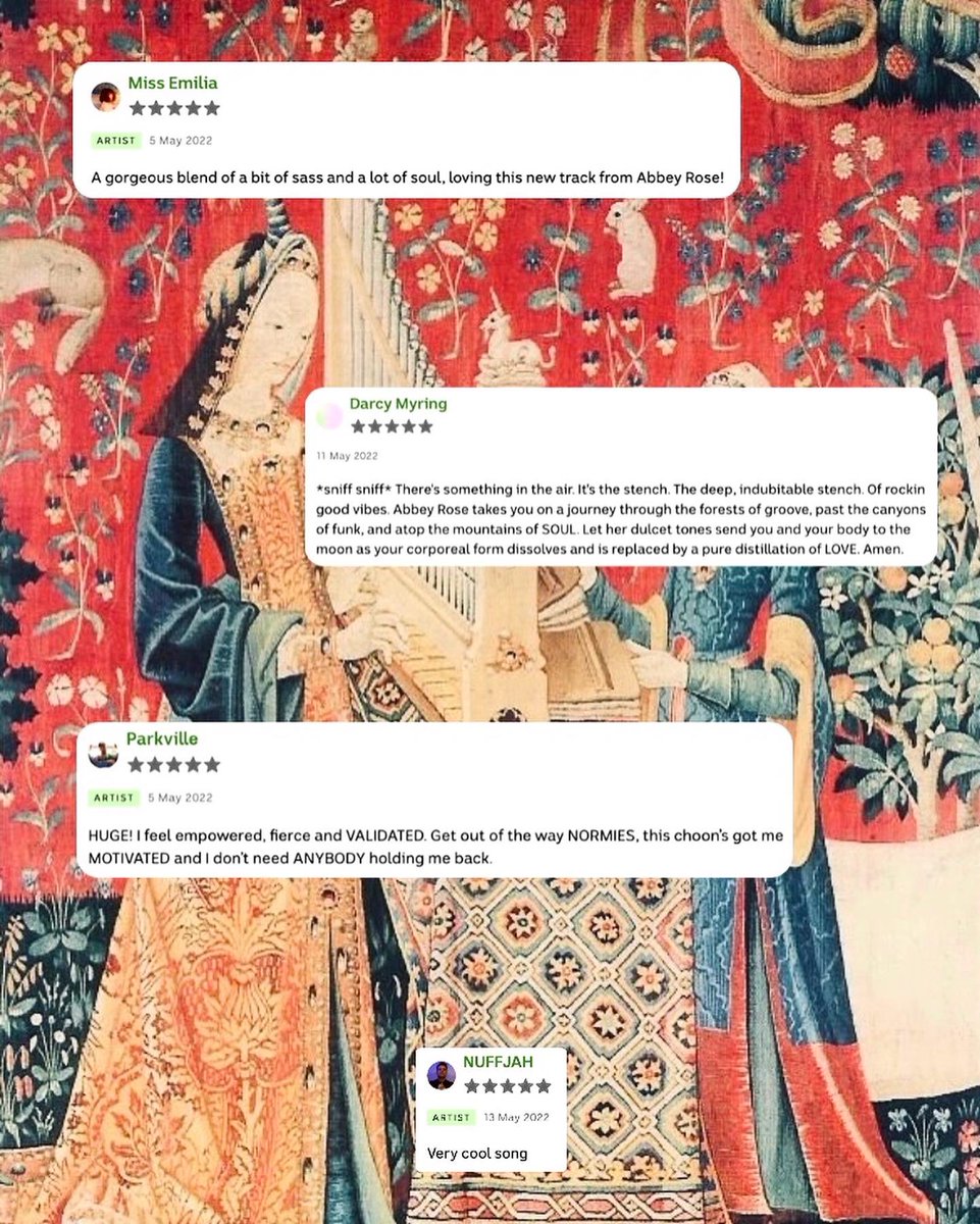 abbeyroseau's tweet photo. This lass would like to say a big medieval thank you to everyone who’s been listening to #ThatsYourProblem, and these lovely people who’ve been reviewing it on @triplejunearthd! 🥁 If you’d like to have your say, you can do it right here: https://t.co/fnZZceI4Mw
⚔️🔮🏰💕 https://t.co/ft7mweiarE