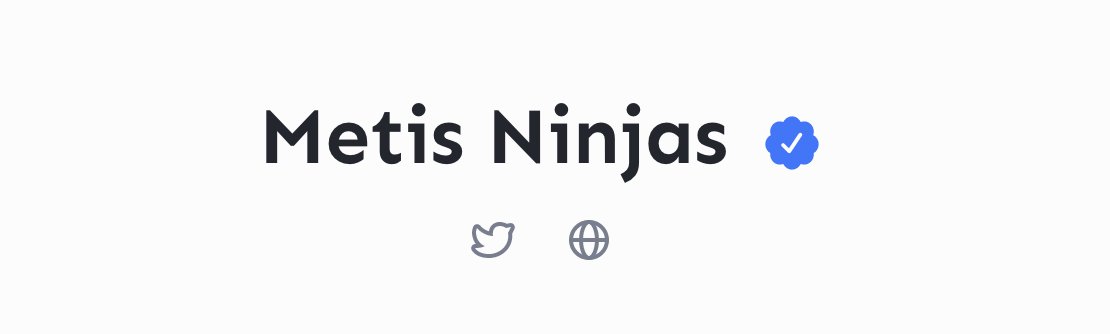 MetisNinjas's tweet photo. Metis Ninjas are now verified on @tofuNFT  

#TofuNFT #MetisNinjas https://t.co/lHjdBAJkRt