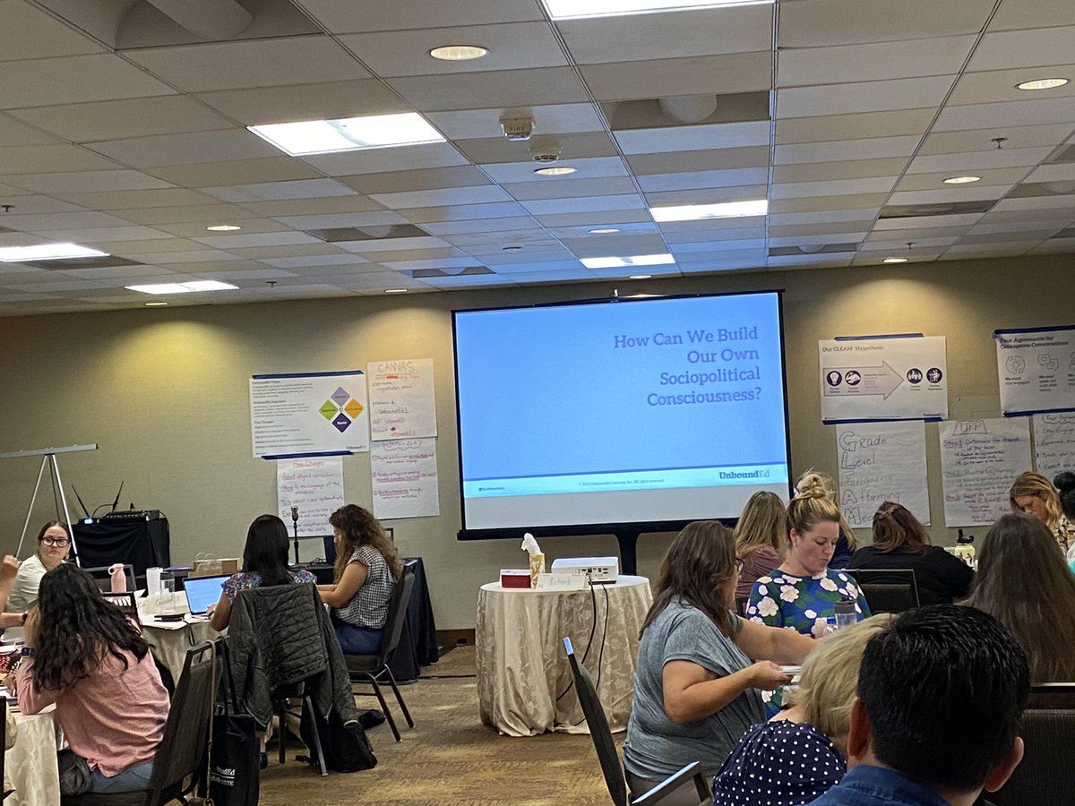 RBobinchuck's tweet photo. Our learning continues on day 4 at the @unboundedu #StandardsInstitute West! We worked to adapt a lesson to leverage students’ funds of knowledge.
#ShiftsInELA #ShiftsInMath #KnowBetterDoBetter #BeTheChange #ELAAllDay #MathKeepingIt100 https://t.co/KnRWgAXVFf