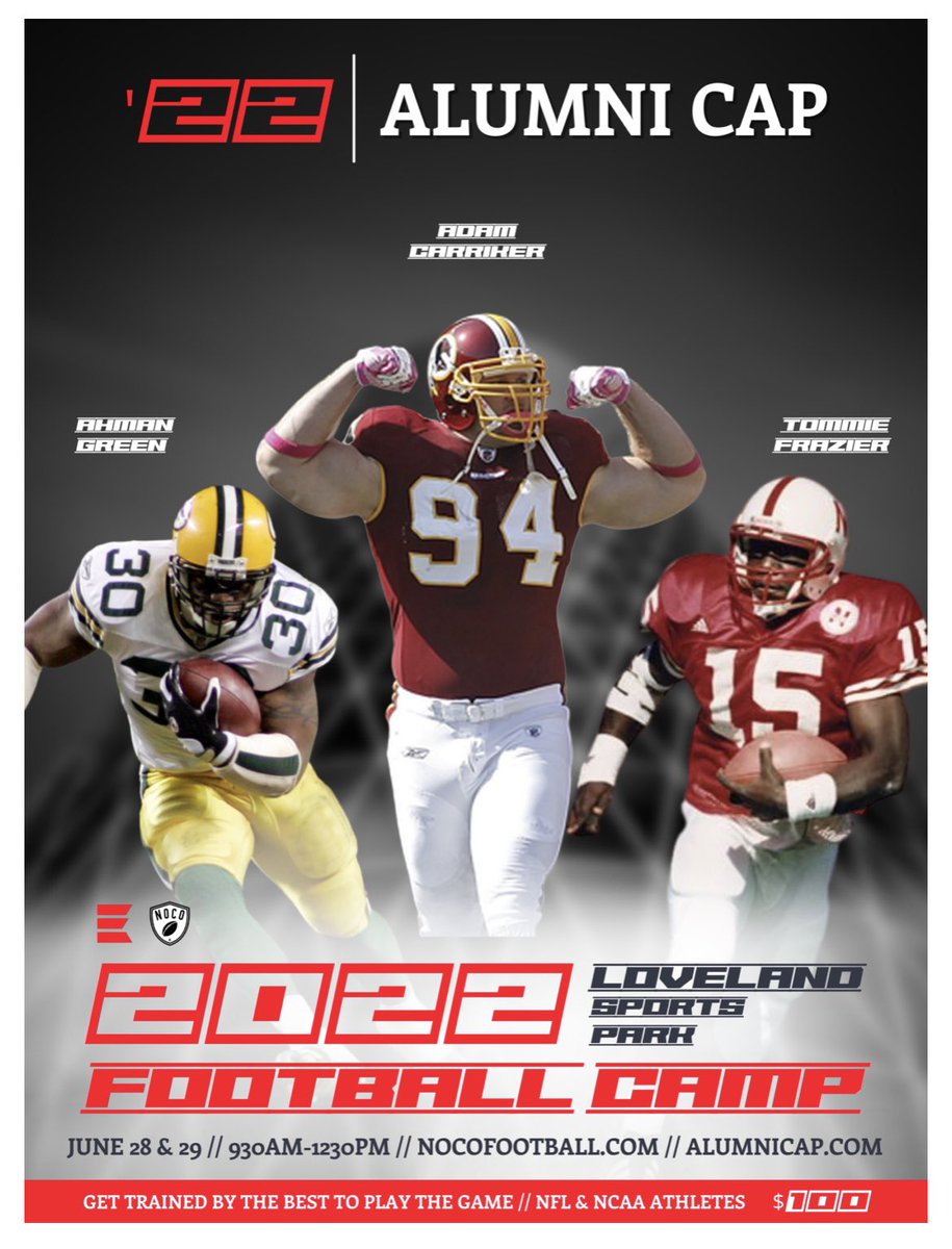 Youth Football Camp is a little over a week away.  Hopefully it inspires a few of the young kids to be a phenomenal player like these 3 STUDS💪🏈.  Get your kids signed up soon @ nocofootball.com #NEVERGIVEUP#ACHIEVEYOURDREAMS