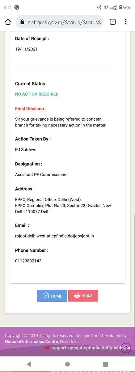 dharmendrakase1's tweet photo. @LabourMinistry @socialepfo @Rameswar_Teli @ZeeNews @PMOIndia  2 time submit grievance in 8 month so pl give the suggestion how many time submitted pl solved pending issues my matter belong epfodelhiwest Dwarka pl find the attachment grievance pending at 9 month https://t.co/dE5XaND3Tw