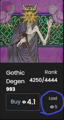 GingaChi's tweet photo. Ain't no degenerate like a @GothicDegens I am so proud - this posting warms my degenerate heart. #whoneedsprofit #notthisguy #sol4real https://t.co/SXbnMxB6ru