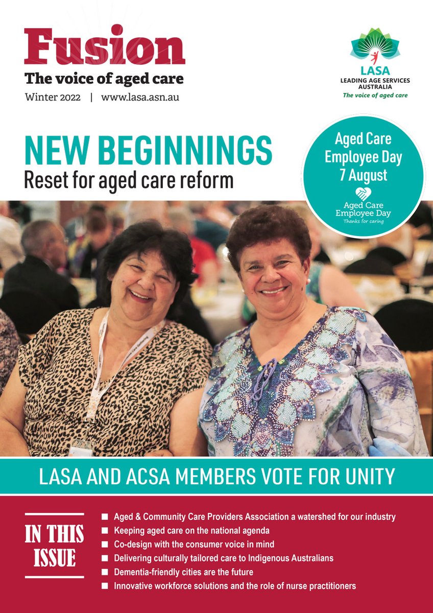 Our winter issue of #FusionMagazine is online now. The theme 'new beginnings' couldn't be more apt, with a new government, a new minister & unification of @LASANational & @ACSANational. Our final issue of Fusion under the LASA brand, we hope you enjoy it. issuu.com/adbourne/docs/…