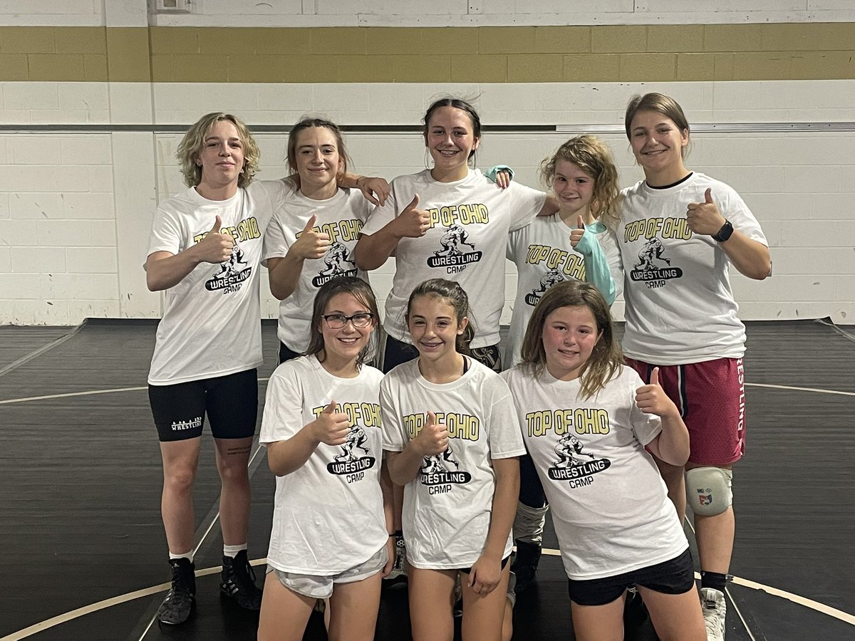 BLHS_Takedown's tweet photo. Thanks to Ben Logan and Tiffin University Graduate Taylor Hites and TU teammate and National Champ Olivia Shore for running the Top of Ohio clinic today at Ben Logan! https://t.co/WRSKnCkSGd