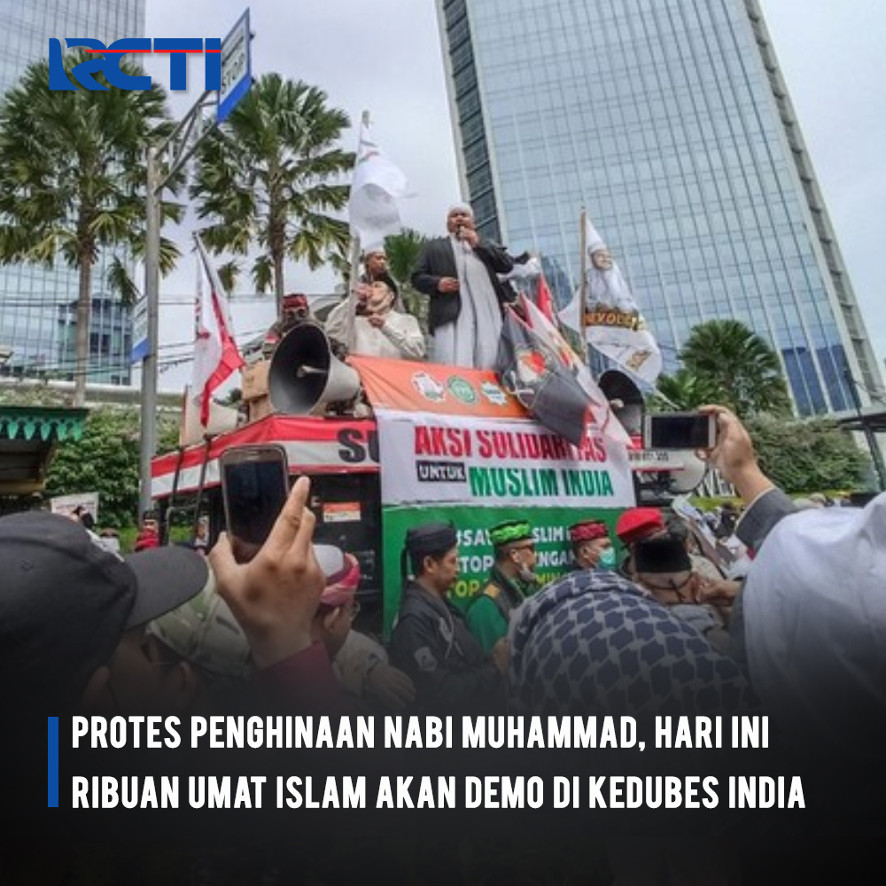 officialinews_'s tweet photo. Ribuan umat muslim disebut bakal menggeruduk Kedutaan Besar (Kedubes) India di Jalan HR Rasuna Said, Kuningan, Jakarta Selatan, hari ini, Jumat (17/06). MYF
Selengkapnya: https://t.co/F4RDs8FcS1
#SeputariNewsRCTI #Demo #UnjukRasa #Dubes #Kedubes #India #Nabi #Muslim #Islam https://t.co/Q2t60GVOdL