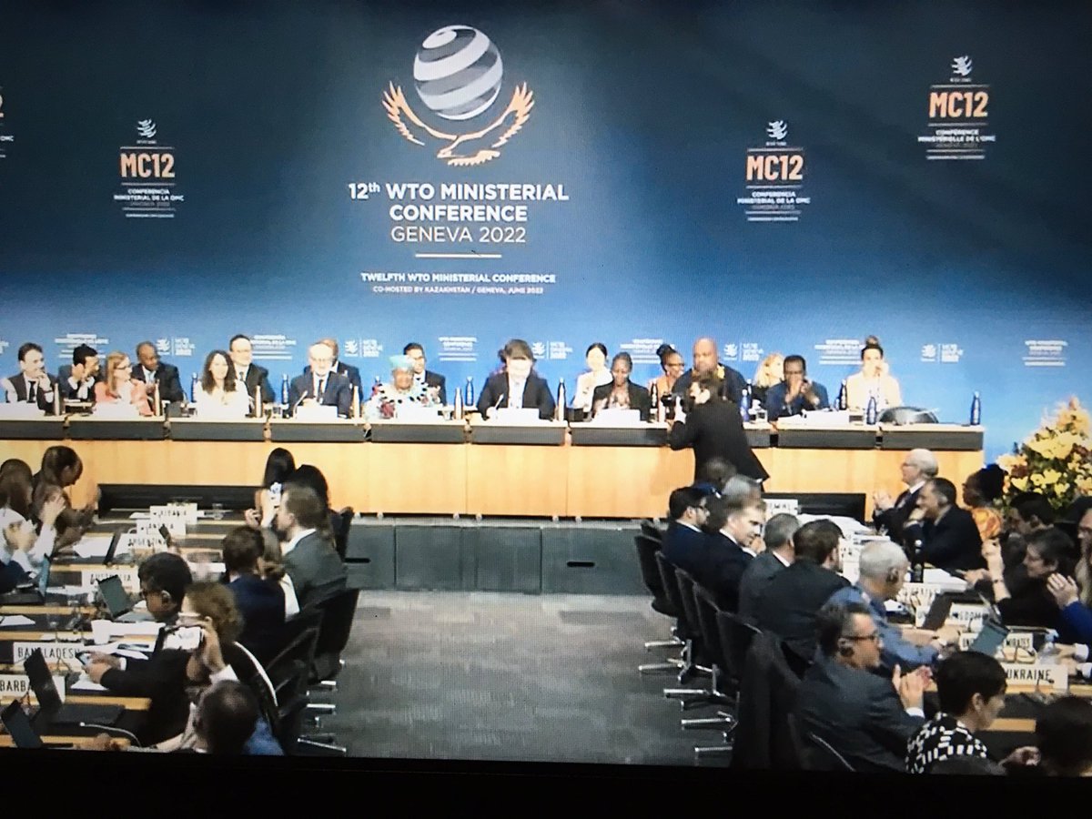 The gavel went down! We have a historic @WTO agreement to end subsidies that drive overfishing #StopFundingOverfishing Bravo!