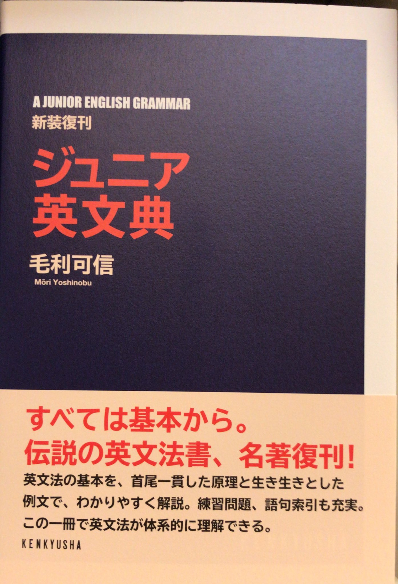 【希少】　ジュニア英文典　毛利可信 ジュニア英文典〈新装復刊〉 | 毛利 可信 |本 | 通販 | Amazon