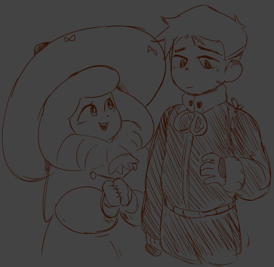 practicing and drew @/vertigheist's oc's