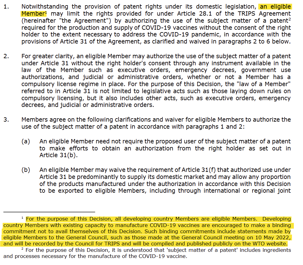 CoppetainPU's tweet photo. Footnote 1 now added

It's a voluntary but binding opt out. May 10 General Council is when China said it would opt out.

https://t.co/PFzYWbyGAF https://t.co/jqnStHd7PL