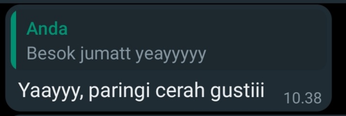 Tua benerrr bahasanyaa 🙄