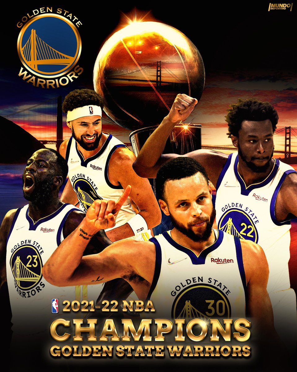 ⭐ ¡Los <a href="/warriors/">Golden State Warriors</a>, campeones de la NBA!

💍 <a href="/StephenCurry30/">Stephen Curry</a> ya tiene su cuarto anillo 

🏆 Los de San Francisco ganaron en Boston para liquidar la final en el sexto partido y llevarse el título, su cuarto en ocho años