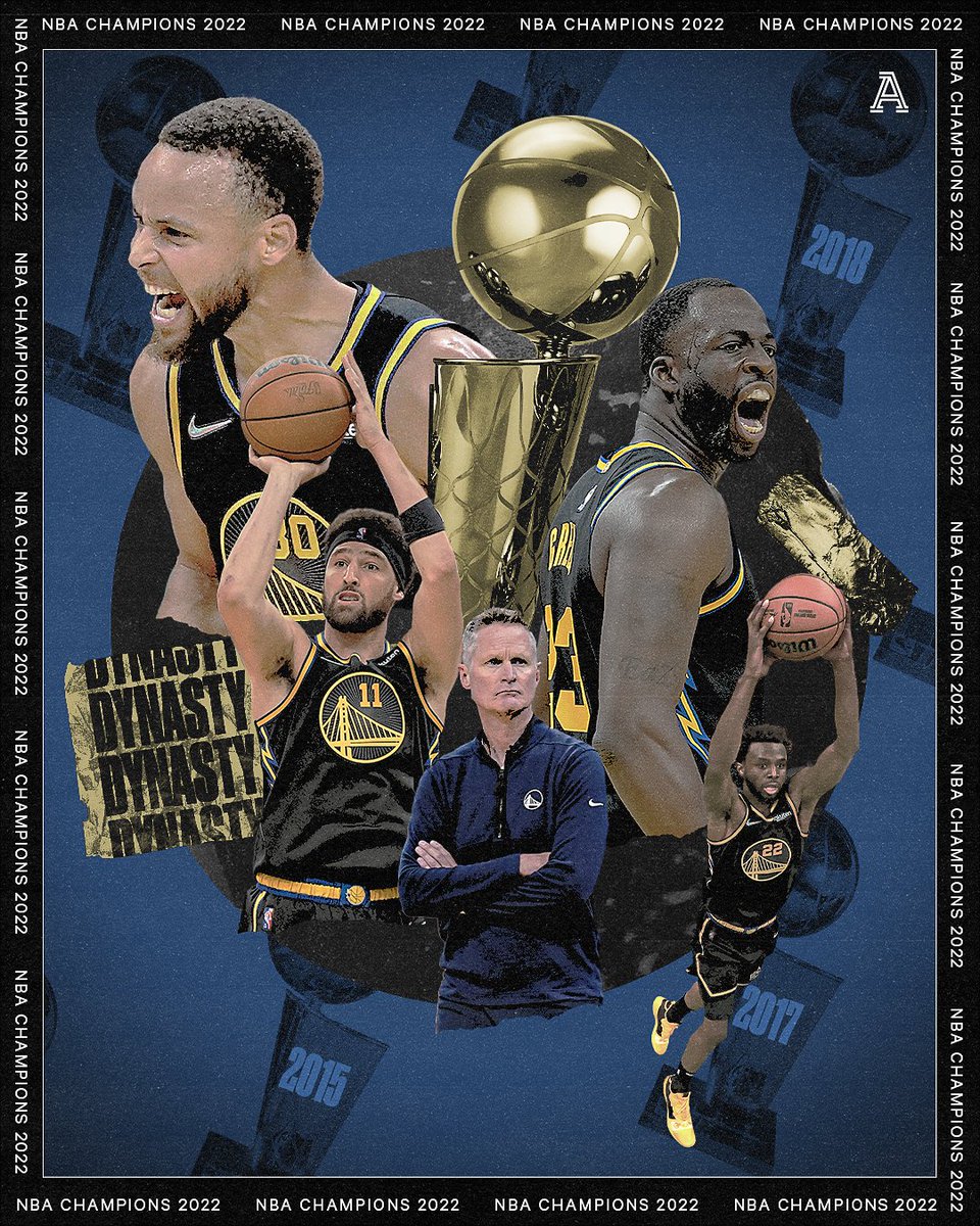TheAthletic's tweet photo. 💍 2015
💍 2017
💍 2018
💍 2022

The Golden State Warriors are NBA Champions for the fourth time in eight years. https://t.co/7OmlglqScW