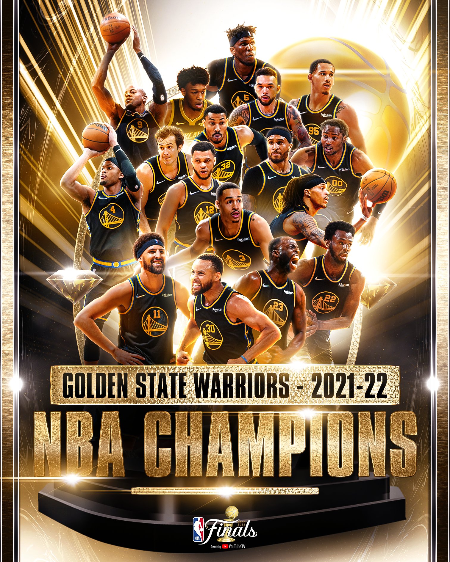 2022 National Basketball Association Champions Golden State