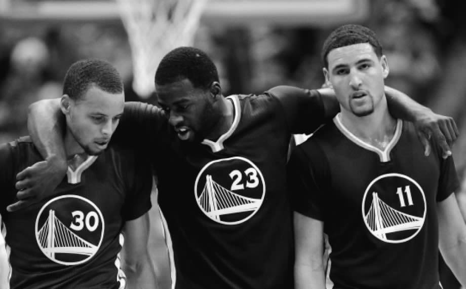 warriorsworld's tweet photo. The GOAT Trio Delivers Again https://t.co/k8J9JAYOfW