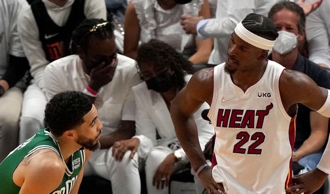 WadexFlash's tweet photo. Jimmy Butler in Game 6 to keep his team’s season alive:

47 PTS - 9 REB - 8 AST - 4 STL - 55% FG - 4/8 3PM - W

Jayson Tatum in Game 6 to keep his  team’s season alive:

13 PTS - 3 REB - 5 TO - 33% FG - 1/4 3PM

Jimmy is the better player. No debate. https://t.co/r3eKdl2i6w