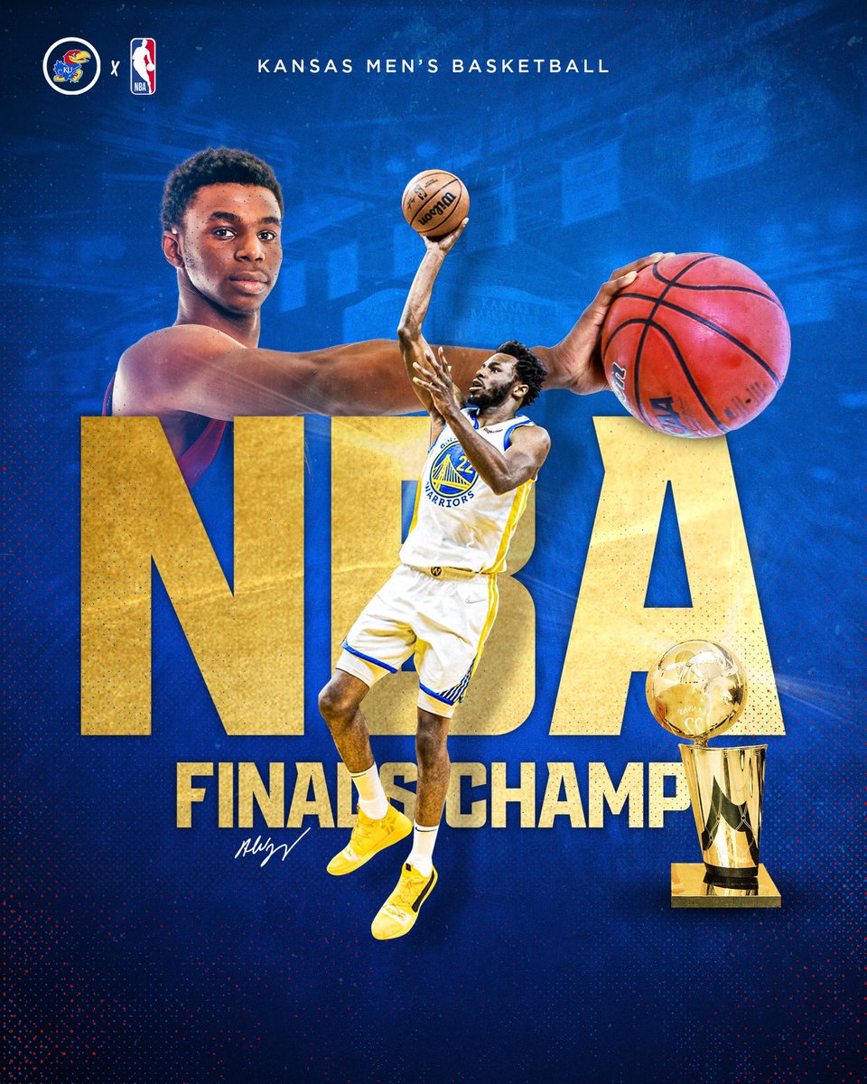 Season of champions 😄 

Rock Chalk, <a href="/22wiggins/">andrew wiggins</a> 🏆 

#NBAFinals x #KUbball