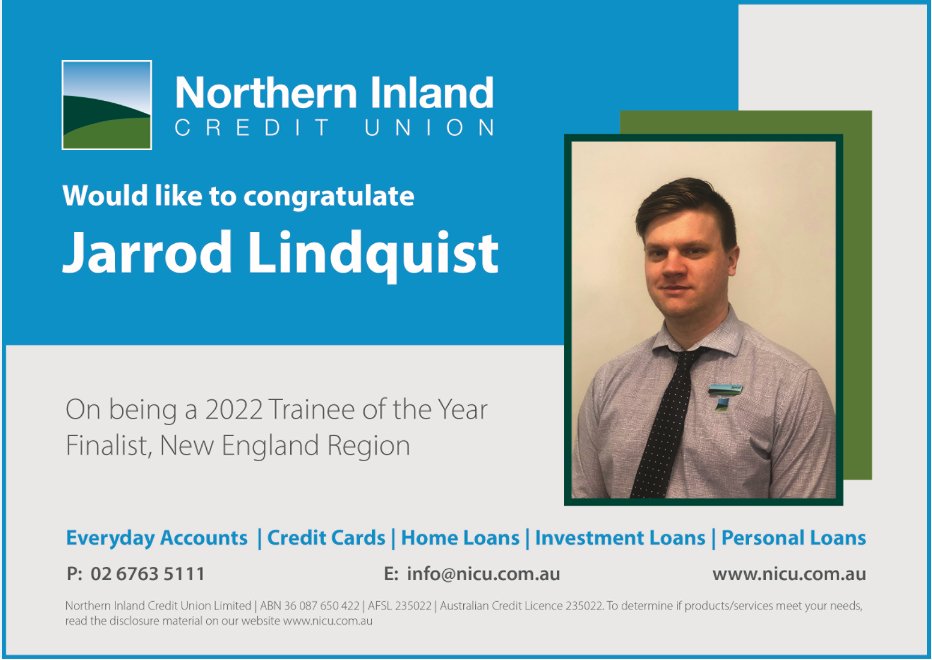 TheSmartThinker's tweet photo. We would like to congratulate our IT Helpdesk Coordinator Jarrod who has been announced as a finalist for the New England Region in the NSW Training Awards. We look forward to celebrating tonight at the Tamworth War Memorial Town Hall. https://t.co/0WJifxBJVJ