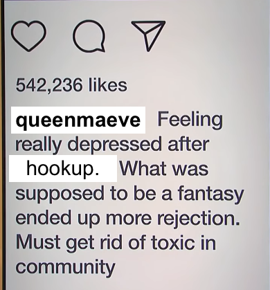 facewithsymbols's tweet photo. Homelander didn't actually smell Butcher's scent on Maeve, he just guessed the truth after seeing Maeve's vague insta caption #QUEENBUTCH https://t.co/VFvJMzNyLl