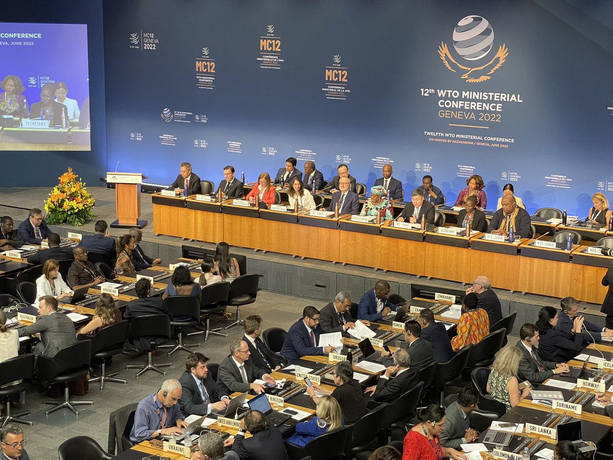 The 12th <a href="/wto/">WTO</a> Ministerial Conference has just concluded. 

The UK 🇬🇧 was pleased to support a package including: 

✅ a rollover of #ecommerce moratorium 
✅ progress on #fisheriessubsidies 
✅ a response to the pandemic 
✅ a declaration on #foodsecurity 

#MC12