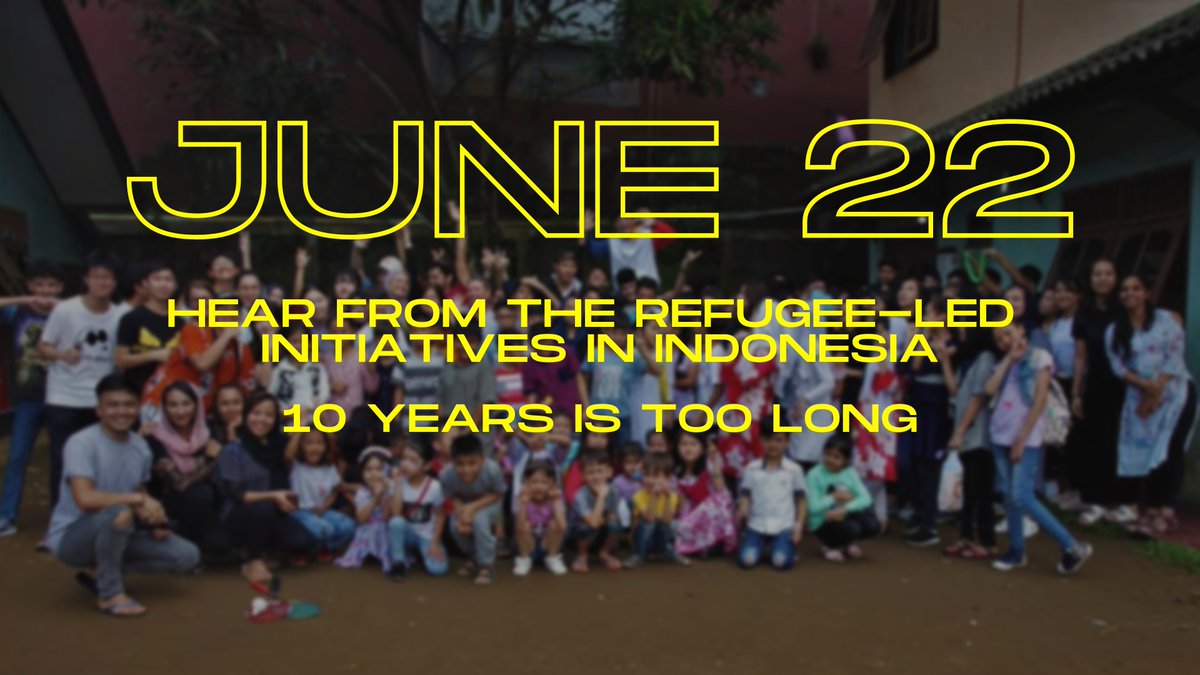 UPDATE! Please join our 'Live Telethon' from Indonesia on JUNE 22. Supporting refugee-led initiatives for over 1000 refugees. Follow the link for the latest updates.
facebook.com/donate/1040229…