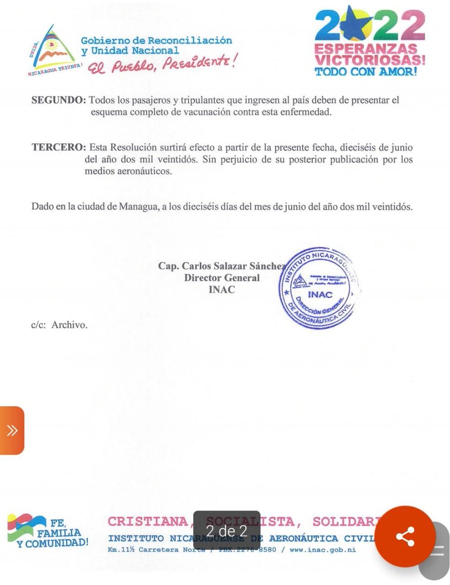 Comunicado de Instituto Nicaraguense de Aeronautica Civil #Nicaragua #COVID19 #vacunaCOVID19 <a href="/SomosMD2/">Somos dos</a> <a href="/SolDeLibertadNi/">Sol De Libertad Nica</a> @ClauTellezC1 <a href="/Capricornio_Qui/">Capricornio_2012</a> <a href="/Marvintorres911/">Marvin torres</a> <a href="/JAMEDIN34455450/">JAML</a> <a href="/jemm_el/">🔴⚫RHIGO ⚫🔴</a>