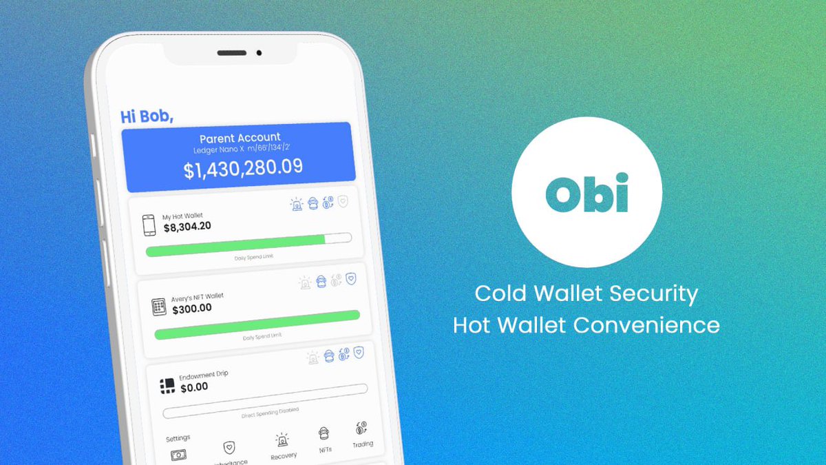 MooliusC's tweet photo. Enough bad wallet UX.
Introducing #Obi, coming in 2022.

Obi tech enables users across the #Cosmos &amp;beyond to activate:

🛟 Loss/Hack Recovery
🍰 Allowances
❤️ Inheritance
😌 Seedless Setup

Easy, customizable, non-custodial.
$ATOM $LUNA $OSMO $JUNO $SCRT $NEAR $ETH $MATIC $BTC https://t.co/rkUQckTMKp