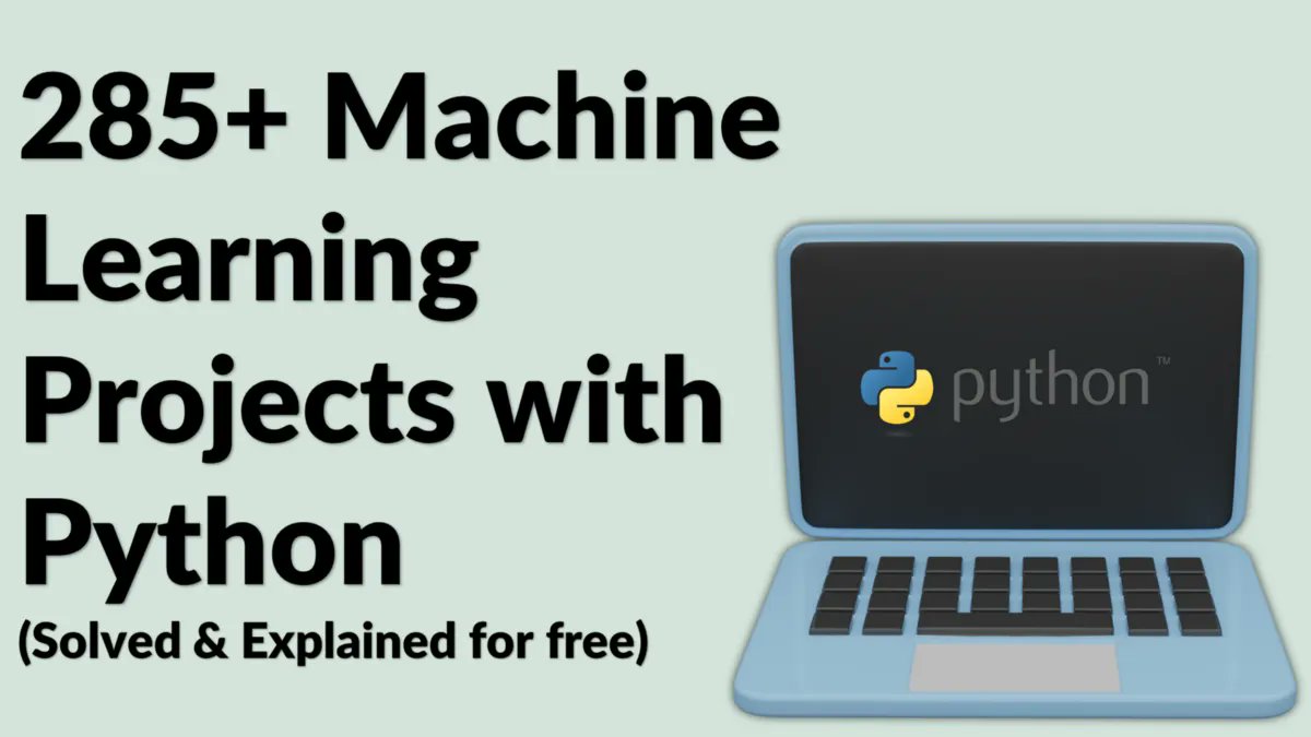 gp_pulipaka's tweet photo. 280+ #MachineLearning Projects Explained. #BigData #Analytics #DataScience #AI #IoT #IIoT #PyTorch #Python #RStats #TensorFlow #Java #JavaScript #ReactJS #GoLang #CloudComputing #Serverless #DataScientist #Linux #Programming #Coding #100DaysofCode  
https://t.co/O81DRQybjg https://t.co/zVCFs3H0Ur