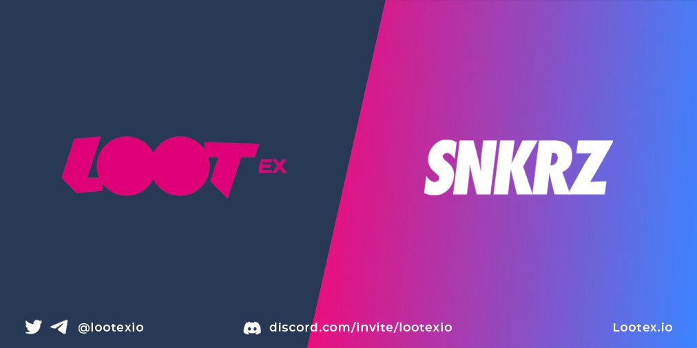 🚀New Partnership Announcement🚀
🎮Lootex X SNKRZ👟

We are honored to have <a href="/theSNKRZ/">SNKRZ</a> as one of our strategic partners. It is a Web3 move-to-earn platform that allows users to enjoy Fit-Fi and Land-Fi together.

10k #NFTs have sold out &amp; this can be the next trending #M2E project