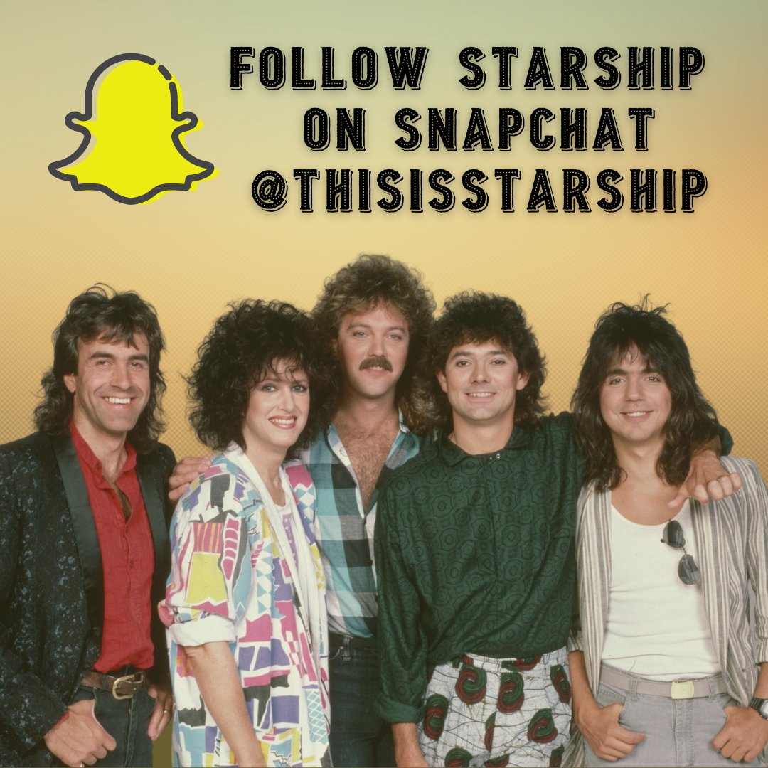 Starship's tweet photo. Are you following Starship on Snapchat? More rad content is waiting for you - click here to check it all out: https://t.co/Ain1DchPDH

Photo courtesy of Getty Images.

#Starship #StarshipArmy #Snapchat #Snap #StarshipBand #Starship80s #80sMusic #80sAlbum #80sSong #RockMusic #80s https://t.co/Nr5ns9BPMB