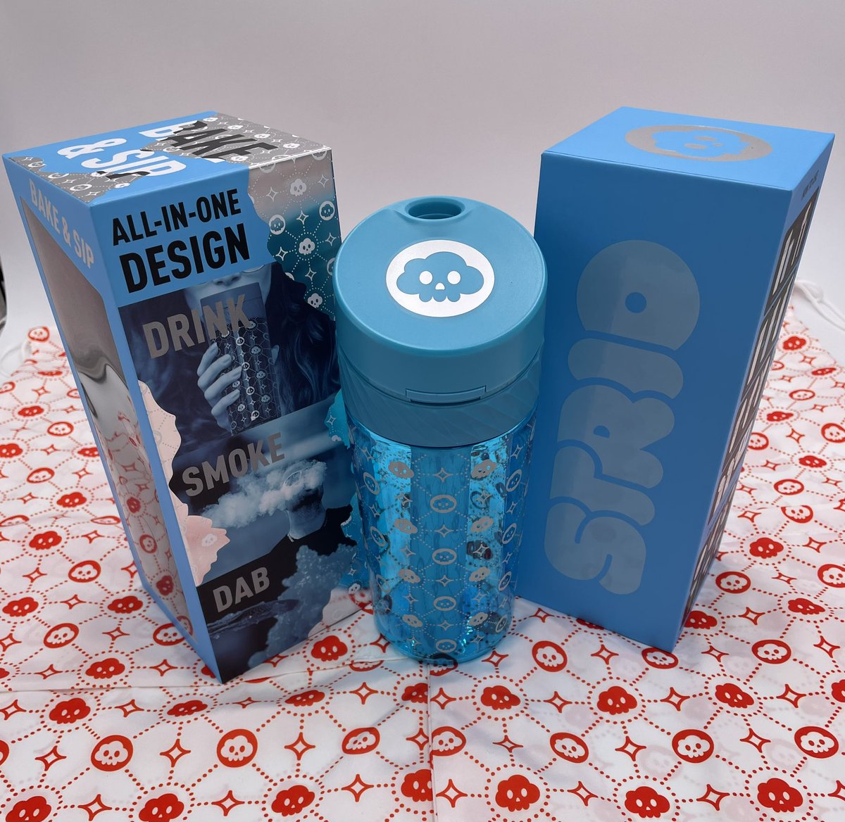StrioWorld's tweet photo. The Bake&amp;Sip let’s you drink your favorite beverage, dab and smoke all in one rad looking tumbler! It comes with  attachments for your glass as well as a ceramic bowl and a glass banger for the perfect puff!  #strio #strioworld #smoke #smokeculture #vape #vaporizer #dab https://t.co/MaWWk5HpUH