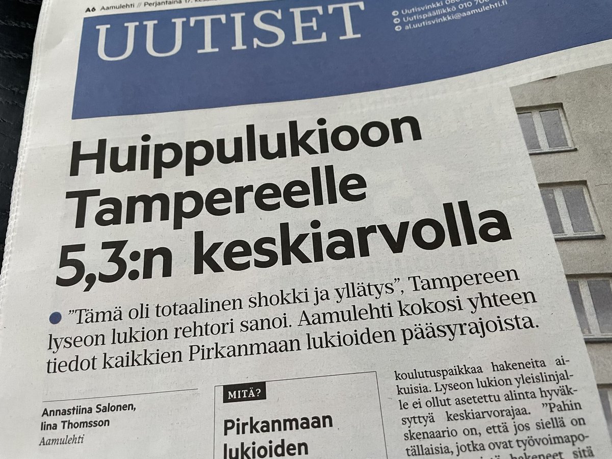 Meeri_Luckylaki's tweet photo. Taas se on todistettu, AINA kannattaa yrittää! 👍 Taas on ihan liian moni miettinyt, että enhän minä voi hakea, kun olen tällainen ja tällainen, välitetty liikaa mitä joku muu sanoo. Ei kannata, aina on mahdollisuus ❤️
#lukiolaiset #nuoret #aamulehti #rellu #tampereenlyseonlukio https://t.co/iVV6VtXcL6