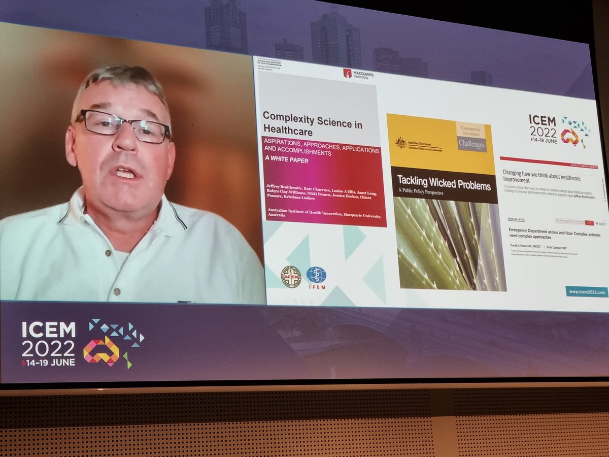 Health system readiness and resilience needs to be baked into the system. In complex adaptive systems, problems and solutions have non-linear effects <a href="/ACEM/">Acem</a> #ICEM2022 <a href="/AIHI_MQ/">Australian Institute of Health Innovation</a>