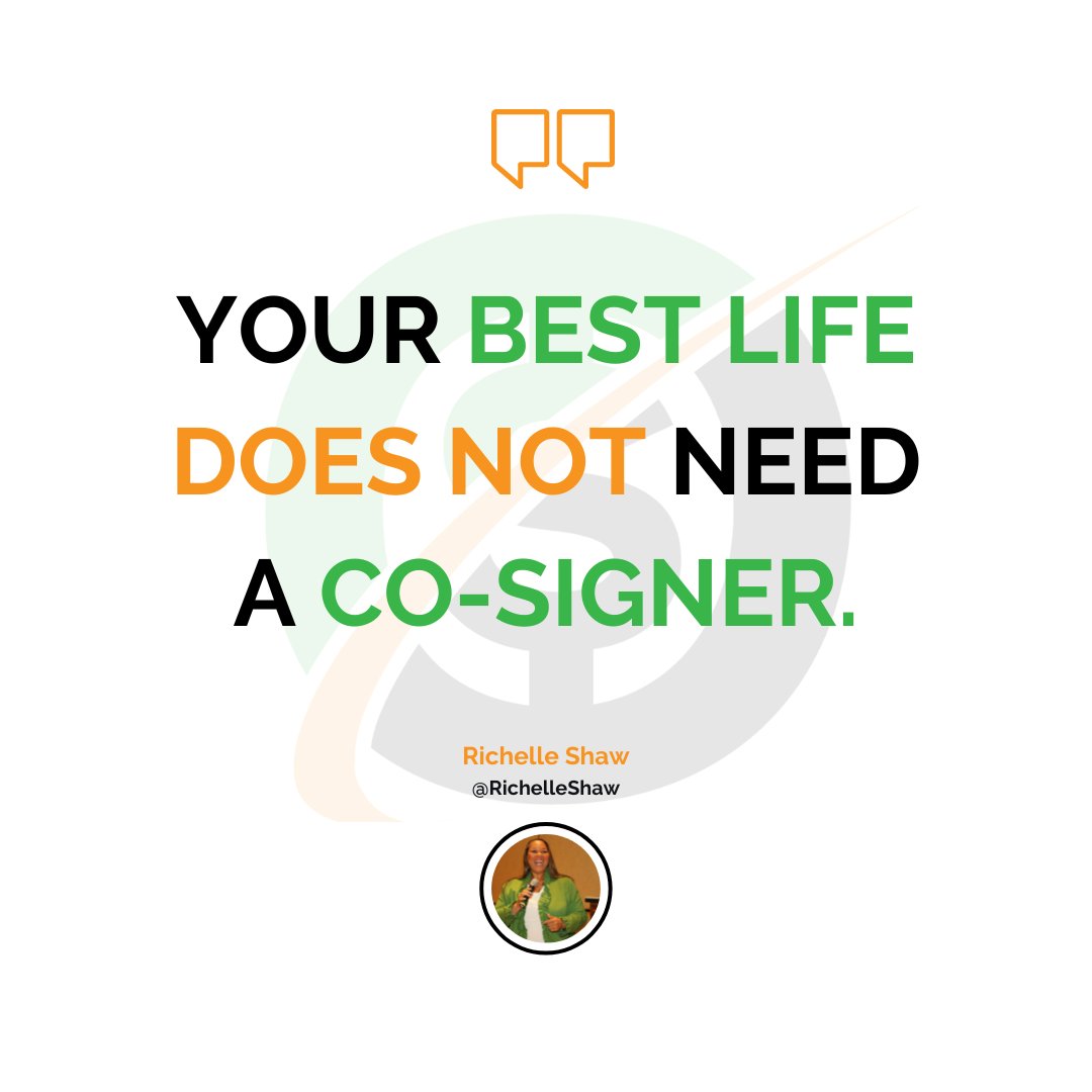 richelleshaw's tweet photo. Creating your best life does not need a co-signer.
#businessgrowth #entrepreneurship #RichelleShaw #TheMillionDollarEquation #MDE #Entrepreneur #MDEPodcast #quote #businesslessons #quote #bestlife https://t.co/XpJEF0v3rX