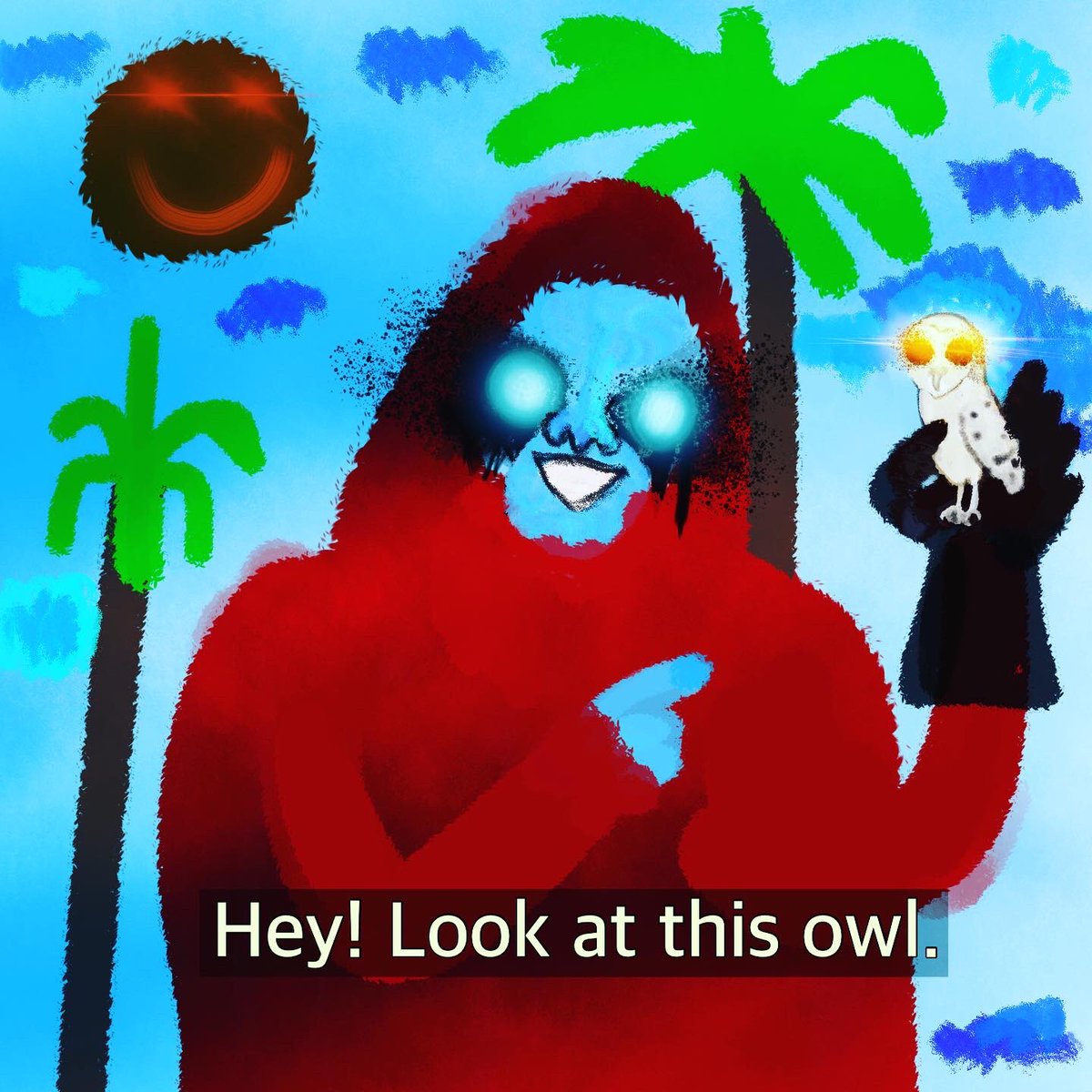 miccarron's tweet photo. /HEY/LOOK/AT/THIS/
owl #ufotwitter #skunkape #uapartclub #ufoartclub #cryptid  #highstrangeness
 #owls https://t.co/wcn0zN2mOI