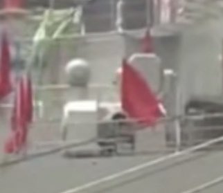 DylanA_Nguyen's tweet photo. What appears to be a new variant of the Type 1130 CIWS with a new radar. #type003 #type1130 #china #navy https://t.co/tK7bs7gHnU