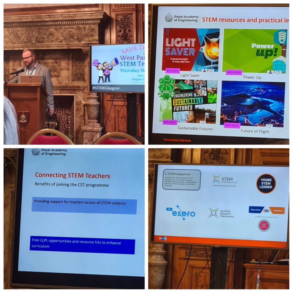 OLM_Primary's tweet photo. Miss Collins was delighted to attend the West Partnership STEM TeachMeet last night. A brilliant showcase of inspiring STEM activities taking place across the West! @STEMGlasgow #OLMSTEM #ERCSTEM https://t.co/Z8gqv4Y006